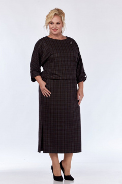 Платье СиБон 0322/1 клетка - фото 2