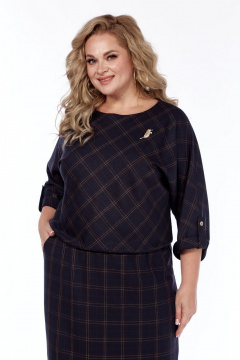 Платье СиБон 0352 клетка - фото 4