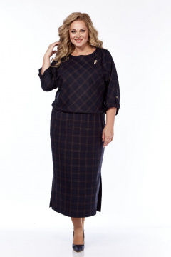 Платье СиБон 0352 клетка - фото 2