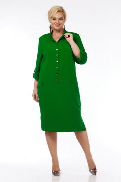 Платье СиБон 0317 зеленый - фото 4