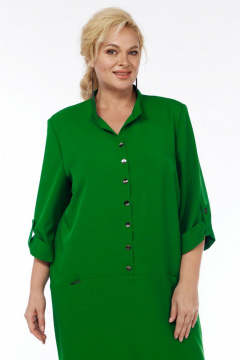Платье СиБон 0317 зеленый - фото 2