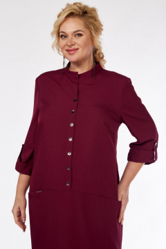 Платье СиБон 0317 бордовый - фото 3