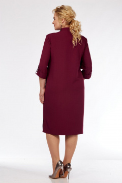 Платье СиБон 0317 бордовый - фото 4