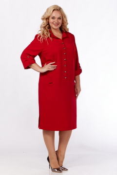 Платье СиБон 0317 красный - фото 1