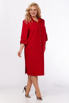 Платье СиБон 0317 красный - фото 2