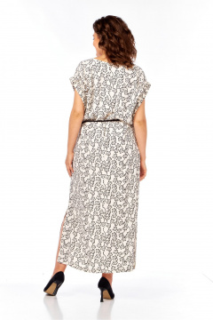 Платье SVT-fashion 621 кремовые_цветы - фото 2
