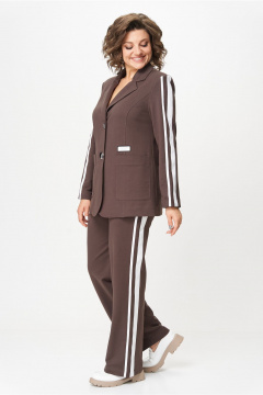 Брюки, жакет Bonna Image 965/2 коричневый - фото 4
