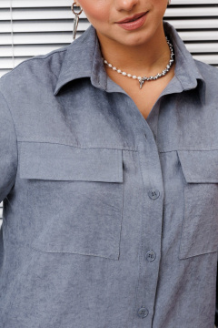 Брюки, рубашка Galean Style 985 серо-голубой - фото 5