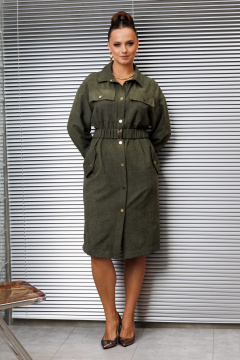 Платье Galean Style 989 хаки - фото 2