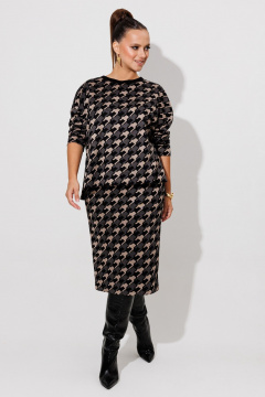 Свитшот, юбка Galean Style 990 гусиная_лапка - фото 4