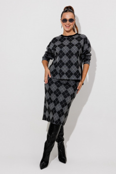 Свитшот, юбка Galean Style 990 ромбы - фото 1