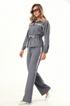 Брюки, жакет LM М123 серый - фото 5