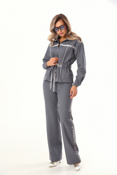 Брюки, жакет LM М123 серый - фото 2