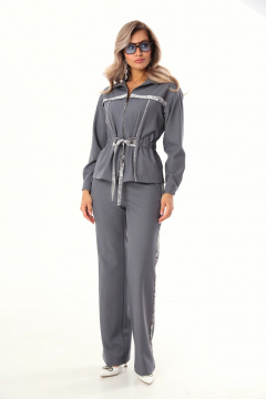 Брюки, жакет LM М123 серый - фото 1