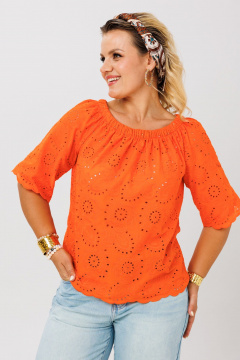 Блуза Anastasia 1131.4 оранжеый - фото 2
