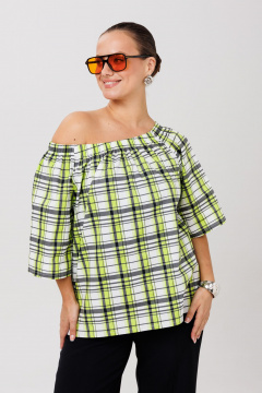 Блуза Anastasia 1255 зеленый - фото 5