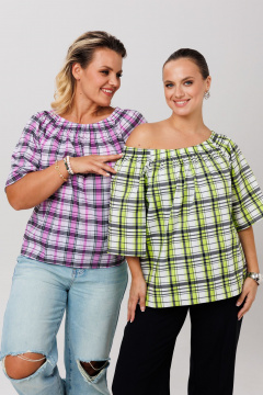 Блуза Anastasia 1255 зеленый - фото 3