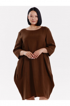 Платье SHLOMO 4-6 коричневый - фото 1