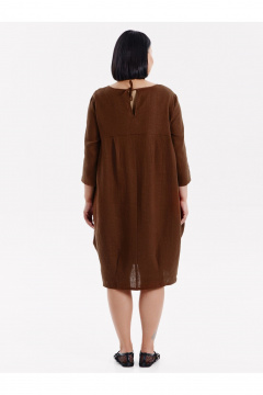 Платье SHLOMO 4-6 коричневый - фото 3