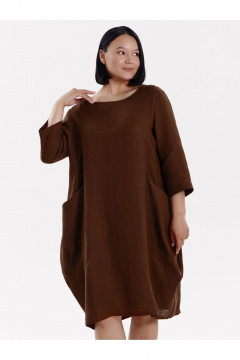Платье SHLOMO 4-6 коричневый - фото 2