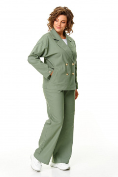 Брюки, жакет VI ORO VR-1207 олива - фото 5