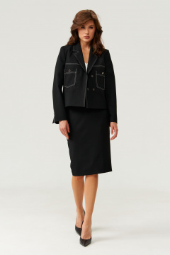 Юбка Панда 108850 черный - фото 5