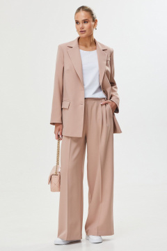 Брюки, жакет, футболка Твой имидж 2228 пудра - фото 3