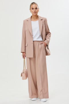 Брюки, жакет, футболка Твой имидж 2228 пудра - фото 1