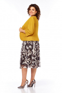 Жакет, платье Милора-стиль 1260 горчица - фото 4