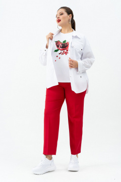 Рубашка Andina 130 белый - фото 5