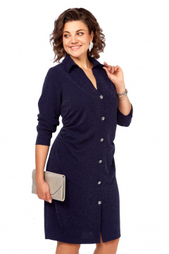 Платье Диомант 2097 синий - фото 4