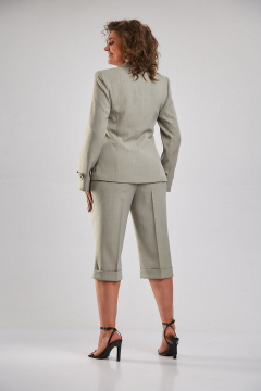 Жакет, кюлоты Fortuna ШЖ 305К бежево-оливковый - фото 2