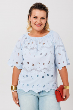 Блуза Anastasia 1131.2 голубой - фото 4