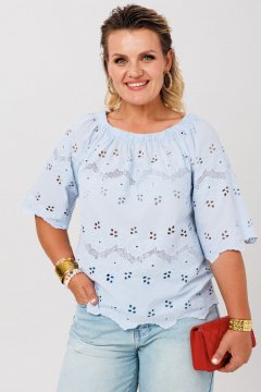 Блуза Anastasia 1131.2 голубой - фото 3