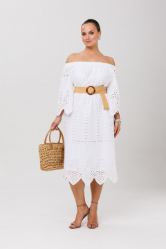 Платье Anastasia 1256.1 белый - фото 4