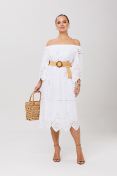 Платье Anastasia 1256.1 белый - фото 3