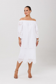 Платье Anastasia 1256 белый - фото 3