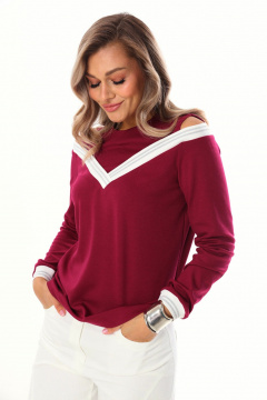 Джемпер LM М13 бордо - фото 2