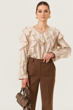 Блуза Панда 103243 бежевый - фото 1