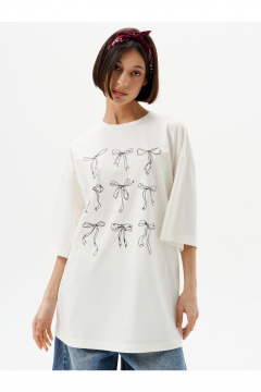 Футболка 10DENCY 23331 молочный-черный - фото 3