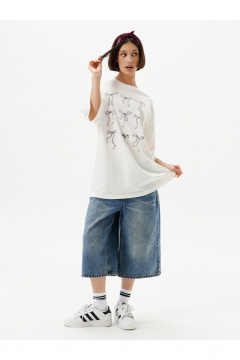 Футболка 10DENCY 23331 молочный-черный - фото 2