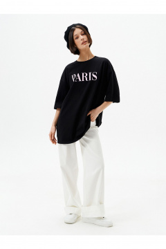 Футболка 10DENCY 23332 черный/розовый - фото 2