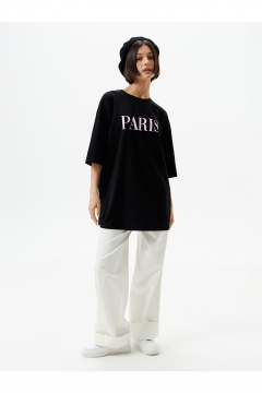 Футболка 10DENCY 23332 черный/розовый - фото 1