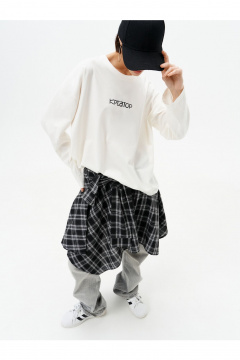 Лонгслив 10DENCY 23334 молочный-черный - фото 5