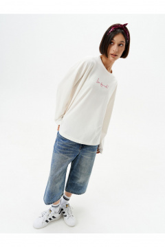 Лонгслив 10DENCY 23466 молочный-красный - фото 5