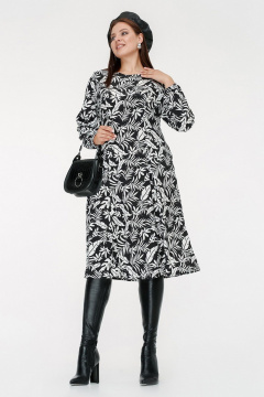 Платье La rouge 5437 черно-белый - фото 2