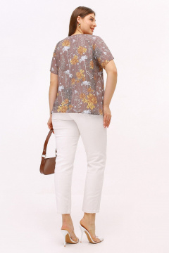 Блуза La rouge 6320 кофейный - фото 5