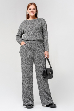 Брюки La rouge 8049 серый-меланж - фото 1
