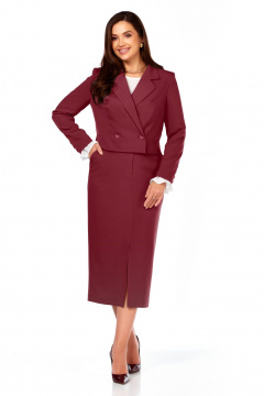 Блуза, жакет, юбка БагираАнТа 1049 бордовый - фото 1