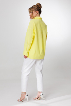 Рубашка Faufilure C1724 желтый - фото 3